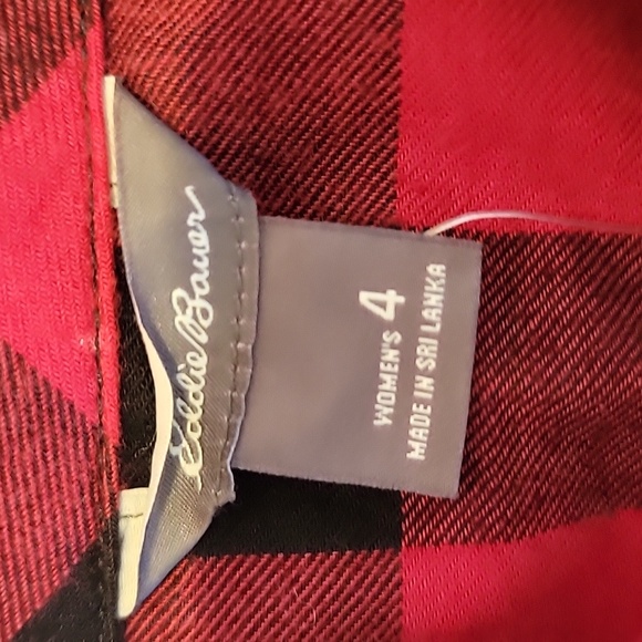 NWT, Eddie Bauer Shirtdress in Buffalo Check or Buffalo Plaid - Picture 14 of 17